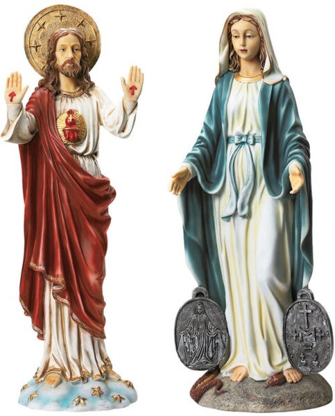 Italian-style Jesus & Mary Garden Set